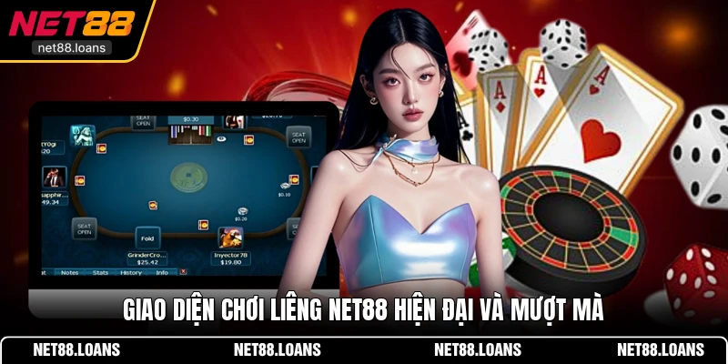 Giao diện chơi Liêng NET88 hiện đại và mượt mà