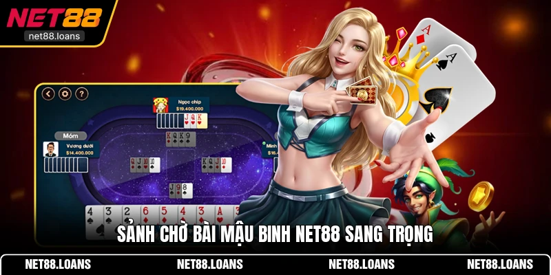 Sảnh chờ bài Mậu Binh NET88 sang trọng